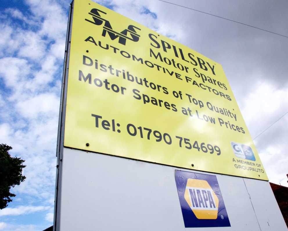 Spilsby Motor Spares and NAPA branding
